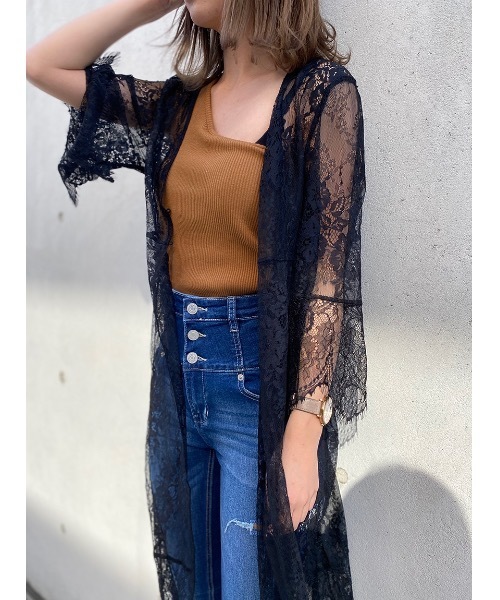 one way（ワンウェイ）の「レースガウン（その他トップス・レディース・ベージュ/ブラック/ホワイト・FREE）」の13枚目の写真