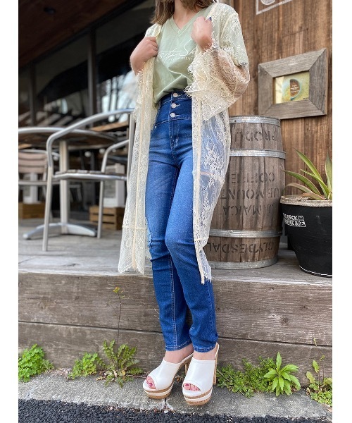 one way（ワンウェイ）の「レースガウン（その他トップス・レディース・ベージュ/ブラック/ホワイト・FREE）」の9枚目の写真