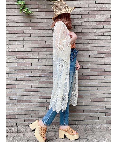 one way（ワンウェイ）の「レースガウン（その他トップス・レディース・ベージュ/ブラック/ホワイト・FREE）」の22枚目の写真