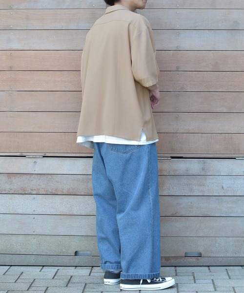PairPair（ペアペア）の「BIGオープンカラーシャツ（シャツ/ブラウス・メンズ・ライトベージュ/グレー/ライトブルー・FREE）」の4枚目の写真