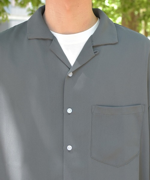 PairPair（ペアペア）の「BIGオープンカラーシャツ（シャツ/ブラウス・メンズ・ライトベージュ/グレー/ライトブルー・FREE）」の6枚目の写真