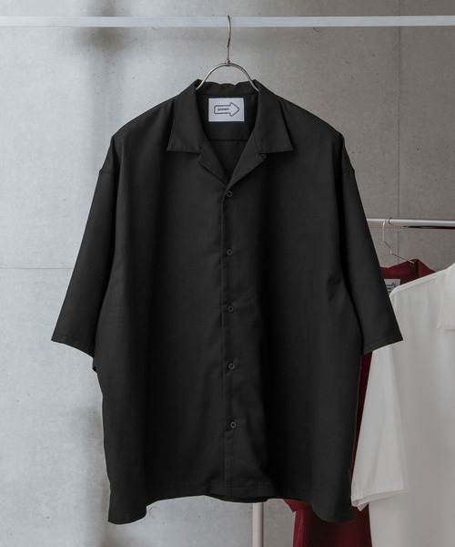 anown（アノン）の「ビッグシルエット2wayオープンカラーシャツ【ファッションインフルエンサー ユウ×anown 限定コラボ】（シャツ/ブラウス・メンズ・ブラック/パープル/ホワイト・M/L）」の11枚目の写真