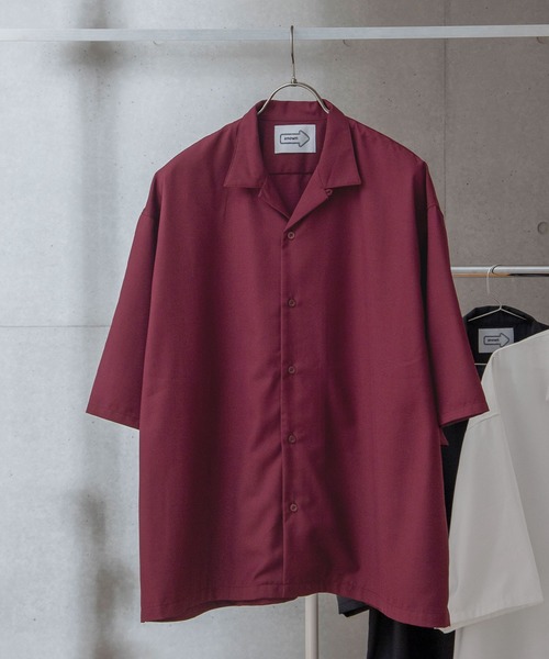 anown（アノン）の「ビッグシルエット2wayオープンカラーシャツ【ファッションインフルエンサー ユウ×anown 限定コラボ】（シャツ/ブラウス・メンズ・ブラック/パープル/ホワイト・M/L）」の4枚目の写真