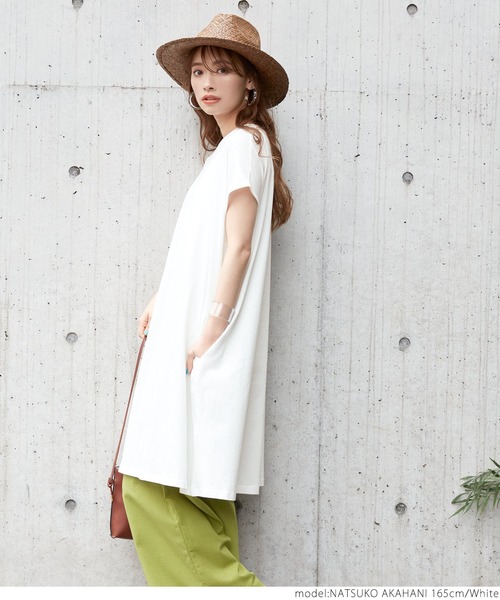 coca(coca)(コカ)の「フレンチスリーブワンピース(ワンピース・レディース・ブルー/カーキ/ブラック/ホワイト/グレー系その他・ONE SIZE)」の19枚目の写真