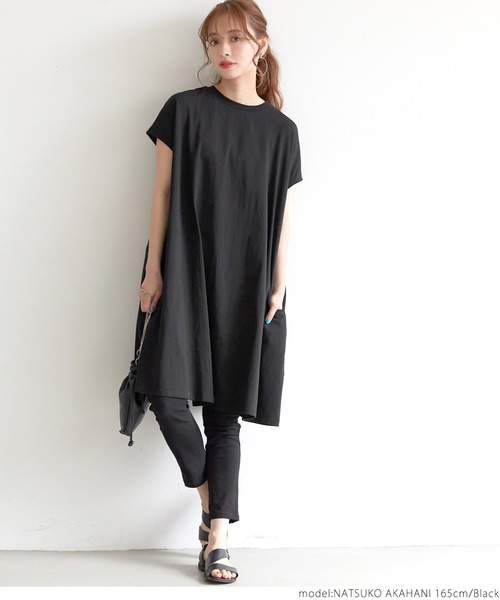 coca(coca)(コカ)の「フレンチスリーブワンピース(ワンピース・レディース・ブルー/カーキ/ブラック/ホワイト/グレー系その他・ONE SIZE)」の17枚目の写真