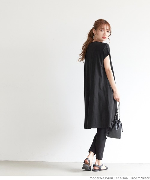 coca(coca)(コカ)の「フレンチスリーブワンピース(ワンピース・レディース・ブルー/カーキ/ブラック/ホワイト/グレー系その他・ONE SIZE)」の16枚目の写真