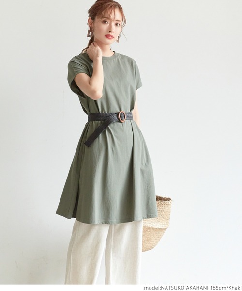 coca(coca)(コカ)の「フレンチスリーブワンピース(ワンピース・レディース・ブルー/カーキ/ブラック/ホワイト/グレー系その他・ONE SIZE)」の10枚目の写真