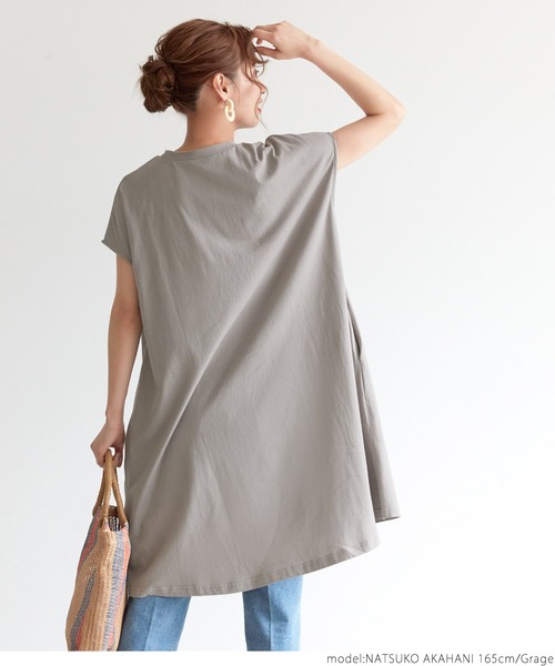 coca(coca)(コカ)の「フレンチスリーブワンピース(ワンピース・レディース・ブルー/カーキ/ブラック/ホワイト/グレー系その他・ONE SIZE)」の22枚目の写真