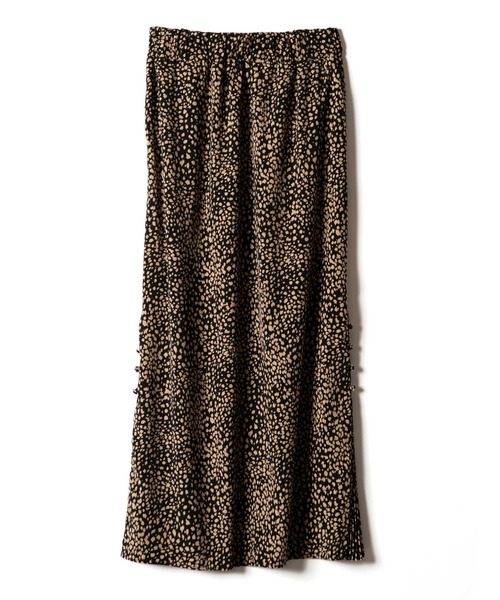 LAYMEE（レイミー）の「Mystic leopard SK / ミスティックレオパードスカート（スカート・レディース・ブラック/ベージュ/ブルー・FREE）」の9枚目の写真