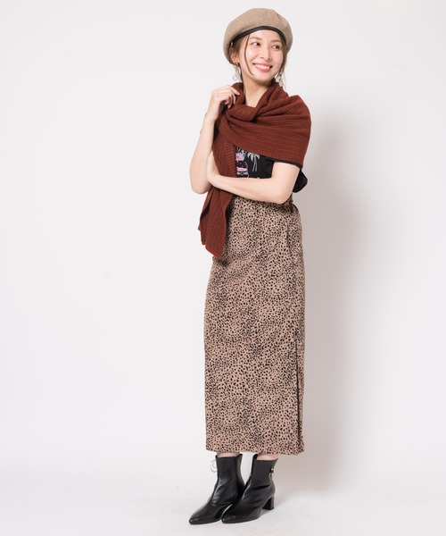 LAYMEE（レイミー）の「Mystic leopard SK / ミスティックレオパードスカート（スカート・レディース・ブラック/ベージュ/ブルー・FREE）」の5枚目の写真