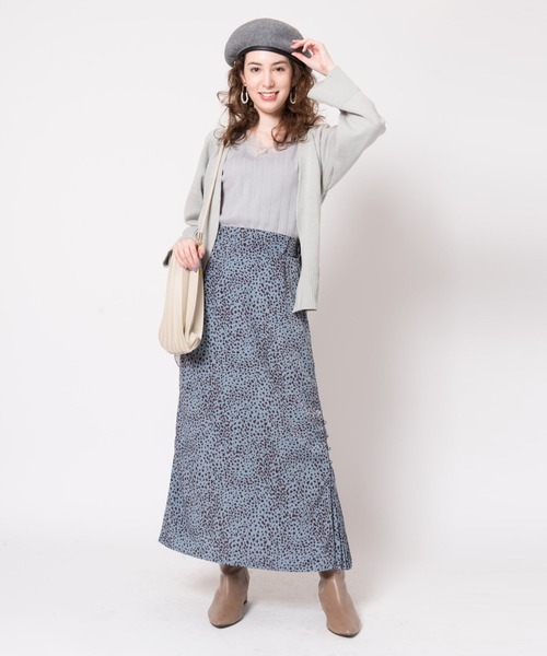 LAYMEE（レイミー）の「Mystic leopard SK / ミスティックレオパードスカート（スカート・レディース・ブラック/ベージュ/ブルー・FREE）」の18枚目の写真