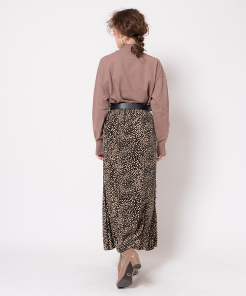 LAYMEE（レイミー）の「Mystic leopard SK / ミスティックレオパードスカート（スカート・レディース・ブラック/ベージュ/ブルー・FREE）」の8枚目の写真