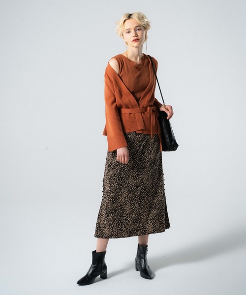 LAYMEE（レイミー）の「Mystic leopard SK / ミスティックレオパードスカート（スカート・レディース・ブラック/ベージュ/ブルー・FREE）」の6枚目の写真