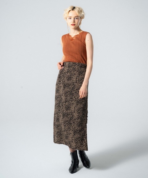 LAYMEE（レイミー）の「Mystic leopard SK / ミスティックレオパードスカート（スカート・レディース・ブラック/ベージュ/ブルー・FREE）」の19枚目の写真