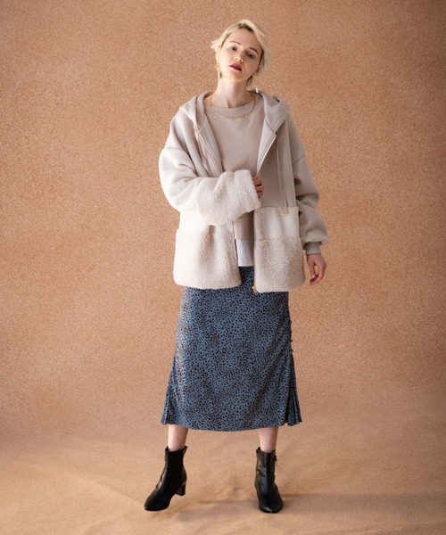 LAYMEE（レイミー）の「Mystic leopard SK / ミスティックレオパードスカート（スカート・レディース・ブラック/ベージュ/ブルー・FREE）」の11枚目の写真