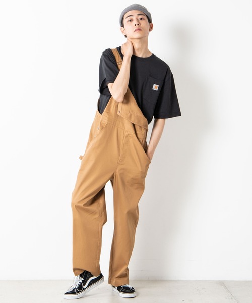 WEGO（ウィゴー）の「WEGO/【ユニセックスで使える】ツイルオーバーオール（サロペット/オーバーオール・メンズ・ベージュ/ブラウン/オフホワイト/ブラック・LARGE/MEDIUM）」の10枚目の写真