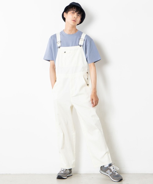 WEGO（ウィゴー）の「WEGO/【ユニセックスで使える】ツイルオーバーオール（サロペット/オーバーオール・メンズ・ベージュ/ブラウン/オフホワイト/ブラック・LARGE/MEDIUM）」の5枚目の写真