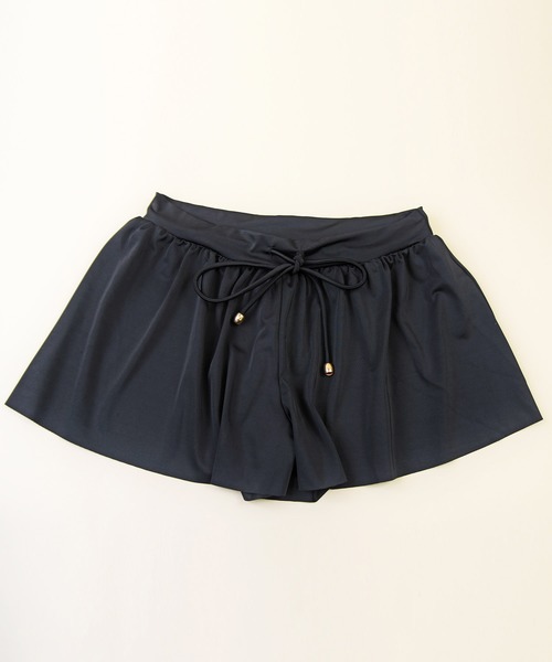 LEAD（リード）の「3点セットレース生地×無地フレアシンプルデザイン水着（水着・レディース・ブラック/オフホワイト/カーキ・M）」の21枚目の写真