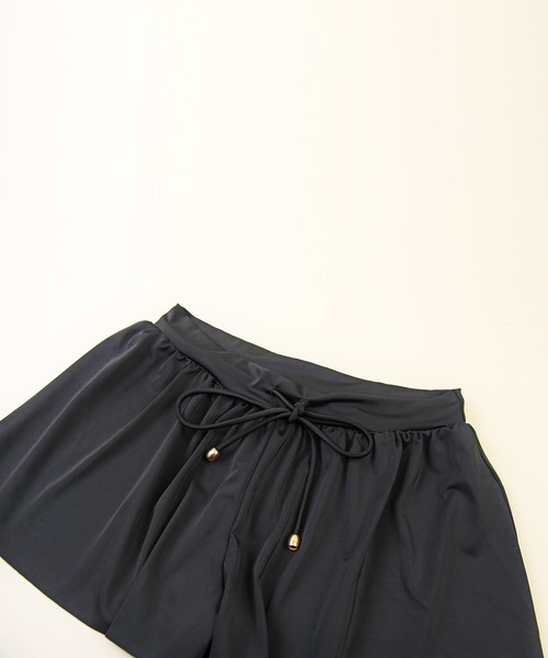 LEAD（リード）の「3点セットレース生地×無地フレアシンプルデザイン水着（水着・レディース・ブラック/オフホワイト/カーキ・M）」の22枚目の写真