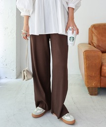 andme | セルフカットリブワイドパンツ(その他パンツ)