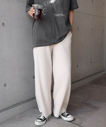 andme | セルフカットリブワイドパンツ(その他パンツ)