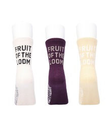 FRUIT OF THE LOOM（フルーツオブザルーム）の「クオーター丈バックロゴ3p（ソックス/靴下）」
