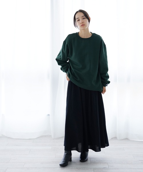 ヒグチユウコ台湾限定 グリーン トレーナー 2XL USED グッドウェアトレーナー Goodwear スウェット 綿100％ 無地