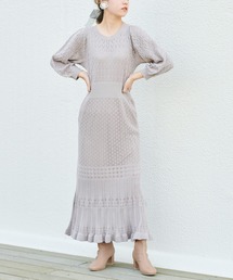 one after another NICE CLAUP | ニットロングワンピース(ワンピース)