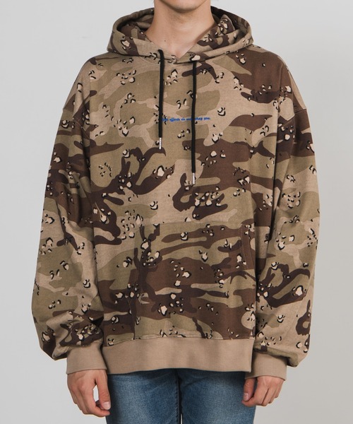 WEGO（ウィゴー）の「WEGO/ロゴ刺繍カモフラージュビッグシルエットプルパーカー（パーカー・メンズ・その他1/その他2・MEDIUM/LARGE）」の5枚目の写真