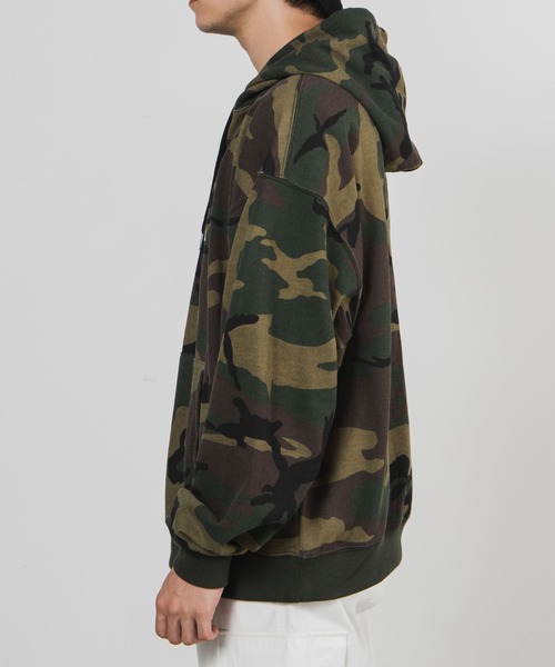 WEGO（ウィゴー）の「WEGO/ロゴ刺繍カモフラージュビッグシルエットプルパーカー（パーカー・メンズ・その他1/その他2・MEDIUM/LARGE）」の6枚目の写真