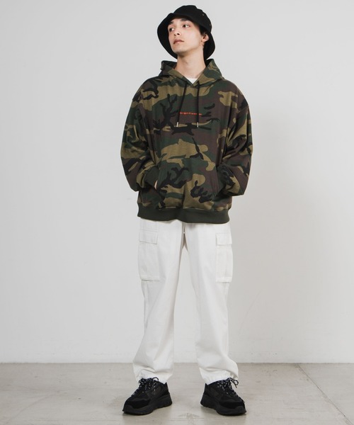 WEGO（ウィゴー）の「WEGO/ロゴ刺繍カモフラージュビッグシルエットプルパーカー（パーカー・メンズ・その他1/その他2・MEDIUM/LARGE）」の12枚目の写真