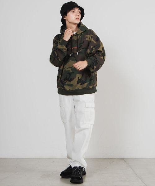 WEGO（ウィゴー）の「WEGO/ロゴ刺繍カモフラージュビッグシルエットプルパーカー（パーカー・メンズ・その他1/その他2・MEDIUM/LARGE）」の14枚目の写真