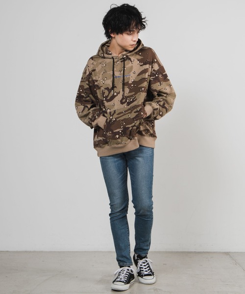 WEGO（ウィゴー）の「WEGO/ロゴ刺繍カモフラージュビッグシルエットプルパーカー（パーカー・メンズ・その他1/その他2・MEDIUM/LARGE）」の15枚目の写真