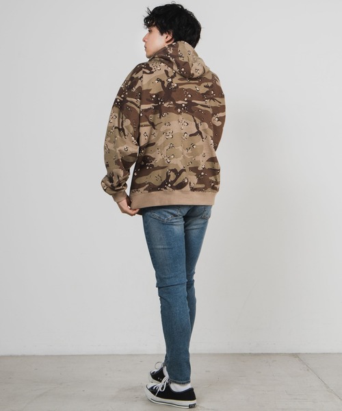 WEGO（ウィゴー）の「WEGO/ロゴ刺繍カモフラージュビッグシルエットプルパーカー（パーカー・メンズ・その他1/その他2・MEDIUM/LARGE）」の3枚目の写真