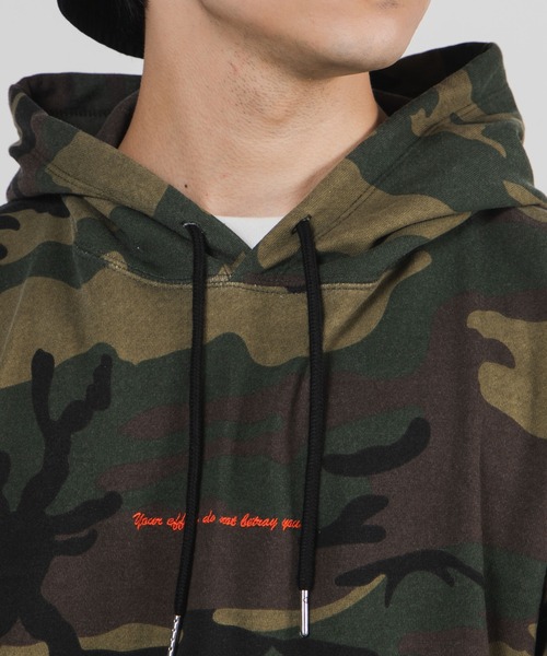 WEGO（ウィゴー）の「WEGO/ロゴ刺繍カモフラージュビッグシルエットプルパーカー（パーカー・メンズ・その他1/その他2・MEDIUM/LARGE）」の8枚目の写真