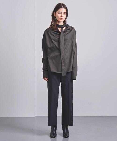 美品【LEMAIRE】ルメール　ロング　ボウタイ　ブラウス　ブルガリア LEMAIRE（ルメール）の「＜LEMAIRE（ルメール）＞ロング ボウタイ