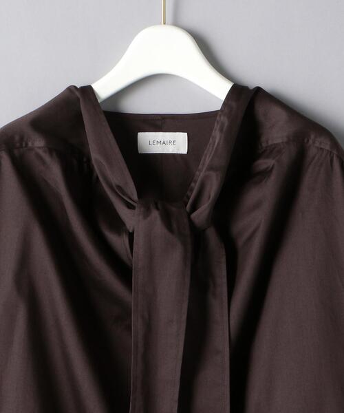 美品【LEMAIRE】ルメール　ロング　ボウタイ　ブラウス　ブルガリア LEMAIRE（ルメール）の「＜LEMAIRE（ルメール）＞ロング ボウタイ
