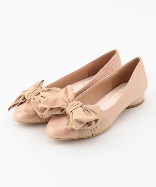 TOCCA(トッカ)の「TIED RIBBON FLATSHOES フラットシューズ(パンプス・レディース・ブラック系5/ピンク系/ブラック系・38/37/36/35)」の6枚目の写真