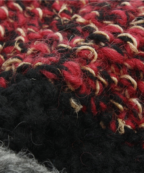 チチカカ（チチカカ）の「コンチョウールニットキャップ（ニットキャップ/ビーニー・レディース・ブラック/イエロー/オレンジ・FREE）」の7枚目の写真