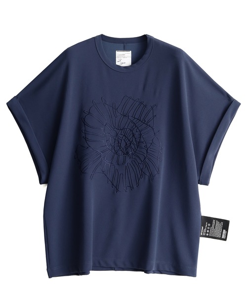 SHAREEF(シャリーフ)の「GEORGETTE JQ P/O "ABSTRACT FLOWER"(Tシャツ/カットソー・メンズ・ブラウン/ネイビー/ブラック/ピンク/ホワイト系その他・2/3/1)」の4枚目の写真