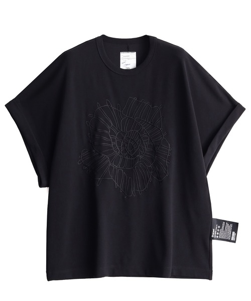 SHAREEF(シャリーフ)の「GEORGETTE JQ P/O "ABSTRACT FLOWER"(Tシャツ/カットソー・メンズ・ブラウン/ネイビー/ブラック/ピンク/ホワイト系その他・2/3/1)」の2枚目の写真