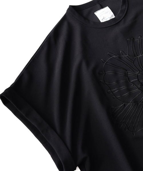 SHAREEF(シャリーフ)の「GEORGETTE JQ P/O "ABSTRACT FLOWER"(Tシャツ/カットソー・メンズ・ブラウン/ネイビー/ブラック/ピンク/ホワイト系その他・2/3/1)」の14枚目の写真