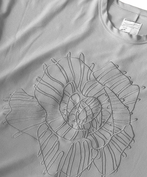 SHAREEF(シャリーフ)の「GEORGETTE JQ P/O "ABSTRACT FLOWER"(Tシャツ/カットソー・メンズ・ブラウン/ネイビー/ブラック/ピンク/ホワイト系その他・2/3/1)」の9枚目の写真