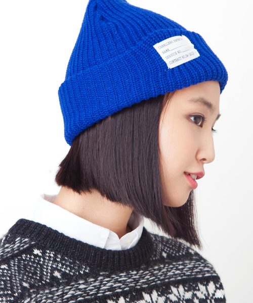 CABALLERO（キャバレロ）の「キャバレロ ニット帽 CABALLERO MILITARY WATCH KNIT TAG タグ付き（ニットキャップ/ビーニー・レディース・ブラック/ブラック×ホワイト/ブラック×グレー/グレー/チャコール/ブラウン/バーガンディー/オレンジ/カーキ/ネイビー/ロイヤルブルー/パープル/マスタード/レッド/ブラック系その他/イエロー系その他/レッド系その他/ブルー系その他/パープル系その他/グリーン系その他/オレンジ系その他/ブラック系その他2/レッド系その他2/ブルー系その他2/ブラック系その他3/グレー系その他2/グレー系その他/ブラウン系その他・FREE）」の17枚目の写真