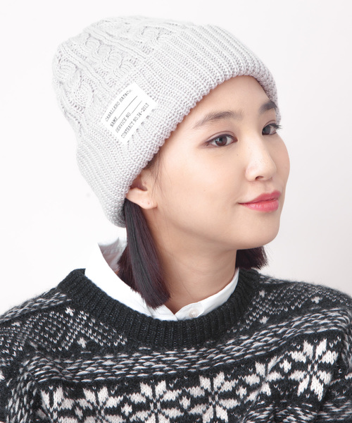 CABALLERO（キャバレロ）の「キャバレロ ニット帽 CABALLERO MILITARY WATCH KNIT TAG タグ付き（ニットキャップ/ビーニー・レディース・ブラック/ブラック×ホワイト/ブラック×グレー/グレー/チャコール/ブラウン/バーガンディー/オレンジ/カーキ/ネイビー/ロイヤルブルー/パープル/マスタード/レッド/ブラック系その他/イエロー系その他/レッド系その他/ブルー系その他/パープル系その他/グリーン系その他/オレンジ系その他/ブラック系その他2/レッド系その他2/ブルー系その他2/ブラック系その他3/グレー系その他2/グレー系その他/ブラウン系その他・FREE）」の8枚目の写真