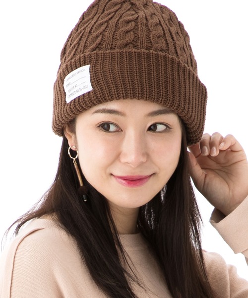 CABALLERO（キャバレロ）の「キャバレロ ニット帽 CABALLERO MILITARY WATCH KNIT TAG タグ付き（ニットキャップ/ビーニー・レディース・ブラック/ブラック×ホワイト/ブラック×グレー/グレー/チャコール/ブラウン/バーガンディー/オレンジ/カーキ/ネイビー/ロイヤルブルー/パープル/マスタード/レッド/ブラック系その他/イエロー系その他/レッド系その他/ブルー系その他/パープル系その他/グリーン系その他/オレンジ系その他/ブラック系その他2/レッド系その他2/ブルー系その他2/ブラック系その他3/グレー系その他2/グレー系その他/ブラウン系その他・FREE）」の12枚目の写真