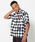 BEDWIN & THE HEARTBREAKERS�i�x�h�E�B�� �A���h �U �n�[�g�u���C�J�[�Y�j�́uS/S WORK SHIRT 'BOB'�i�V���c/�u���E�X�j�v�b�z���C�g×�u���b�N