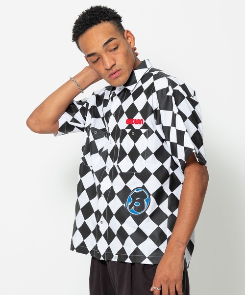 BEDWIN & THE HEARTBREAKERS(ベドウィン アンド ザ ハートブレイカーズ)の「S/S WORK SHIRT "BOB"(シャツ/ブラウス・メンズ・ブルー/グレー/ホワイト×ブラック・LARGE/X-LARGE/MEDIUM)」の2枚目の写真