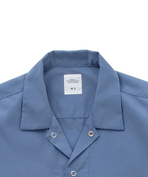BEDWIN & THE HEARTBREAKERS(ベドウィン アンド ザ ハートブレイカーズ)の「S/S WORK SHIRT "BOB"(シャツ/ブラウス・メンズ・ブルー/グレー/ホワイト×ブラック・LARGE/X-LARGE/MEDIUM)」の12枚目の写真