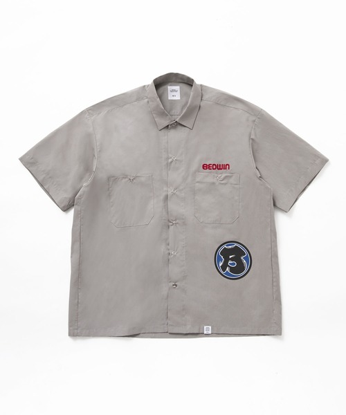BEDWIN & THE HEARTBREAKERS(ベドウィン アンド ザ ハートブレイカーズ)の「S/S WORK SHIRT "BOB"(シャツ/ブラウス・メンズ・ブルー/グレー/ホワイト×ブラック・LARGE/X-LARGE/MEDIUM)」の5枚目の写真